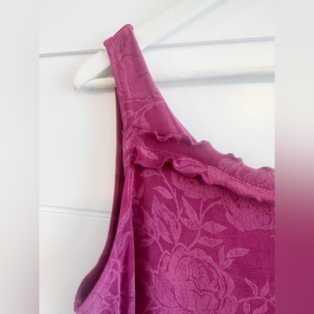 NWT - Vintage Marallis Collection Rose Print Dress in Deep Rose - Size XL - Picture 3 of 10